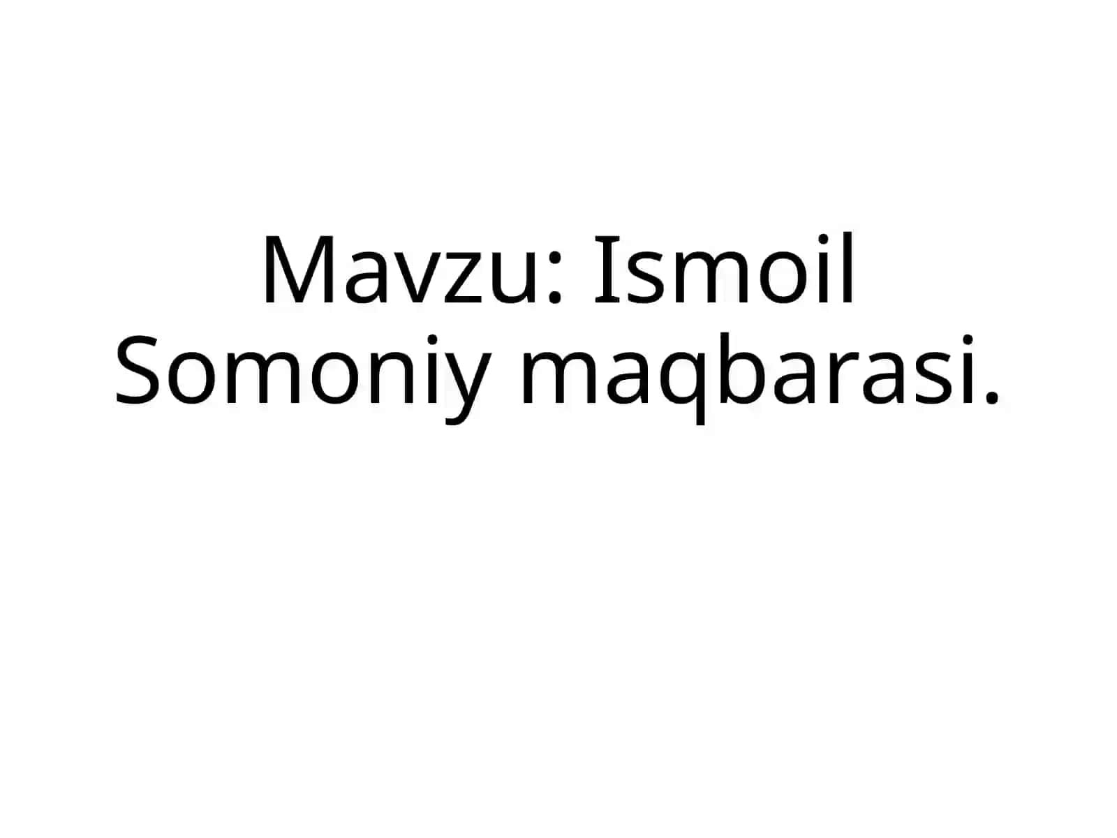 Zoirjonova Maʼmuraning arxeologiya fanidan Mustaqil ishi 2