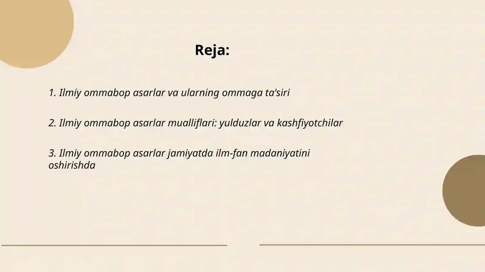 Ilmiy Ommabop Asarlar Tahlili 2