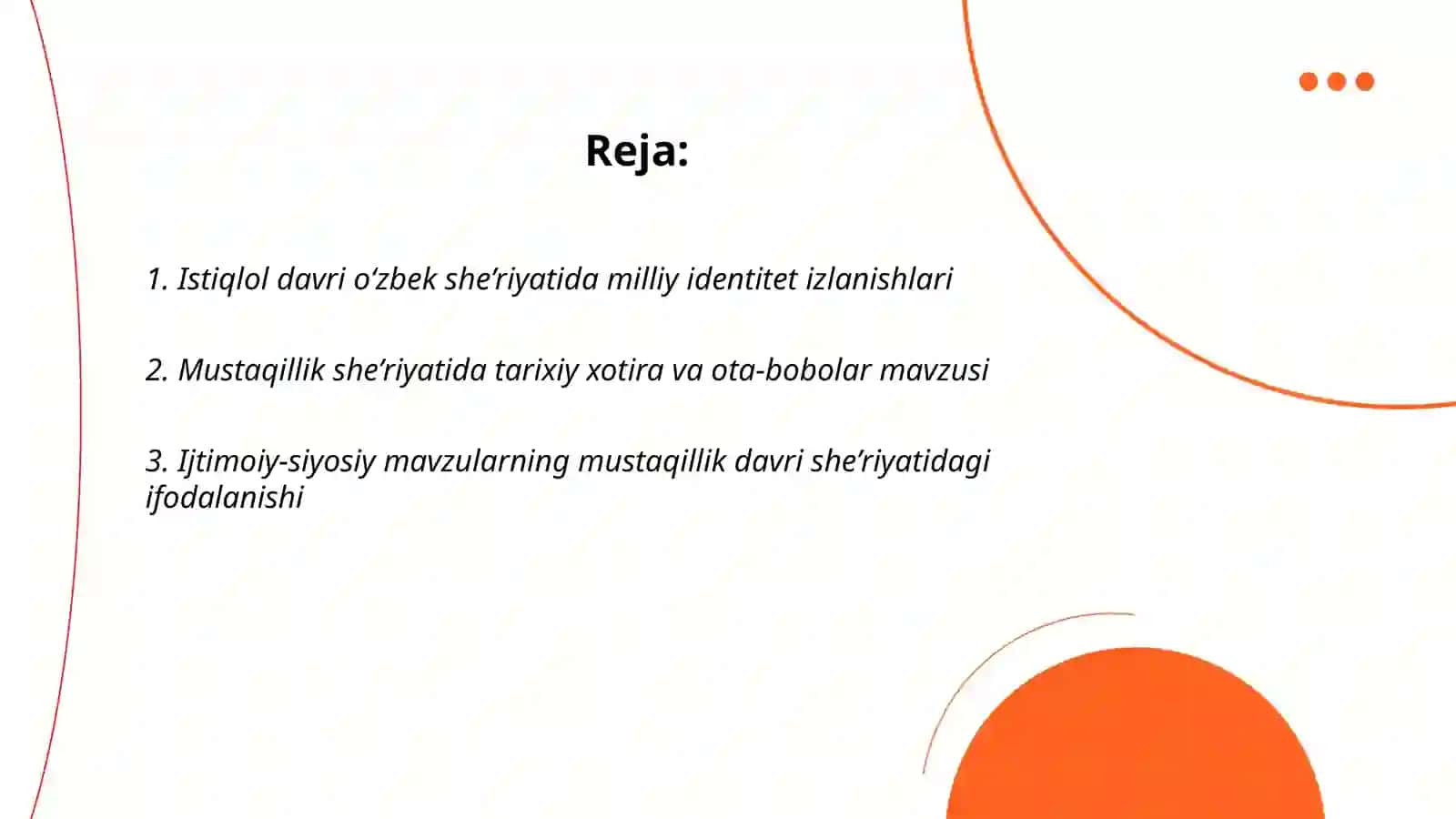 Istiqlol davri oʻzbek she’riyatdagi izlanishlar 2