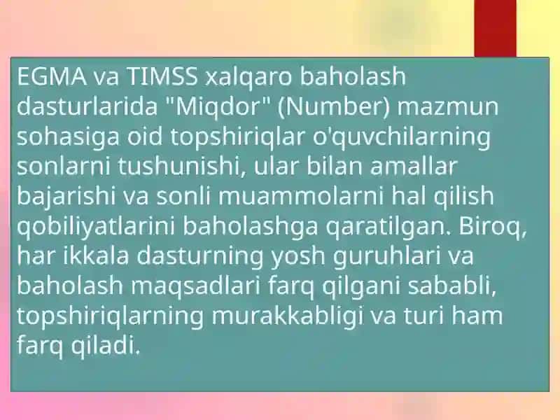 EGMA (Early Grade Mathematics Assessment) 2