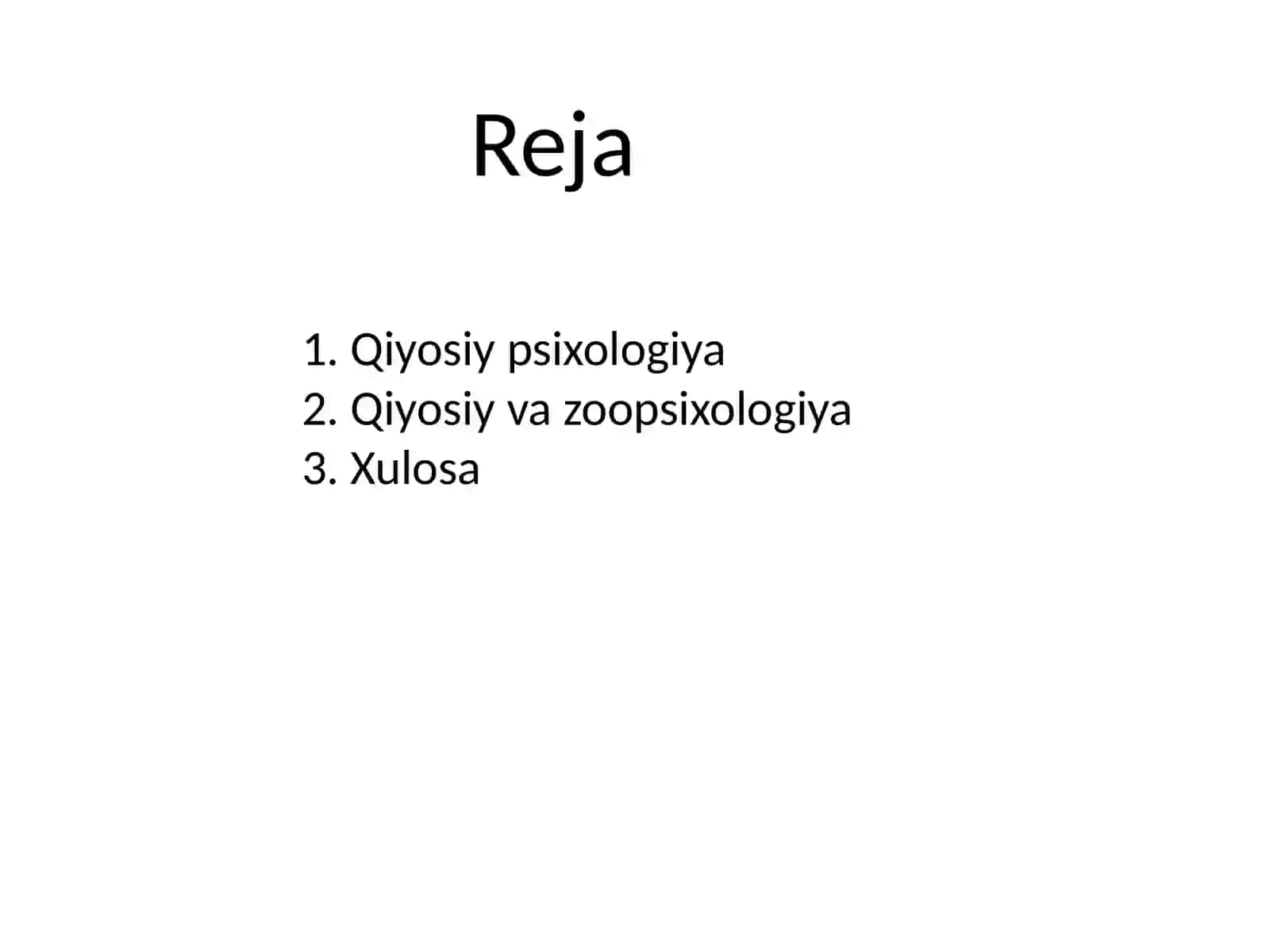 Qiyosiy psixalogiya 2