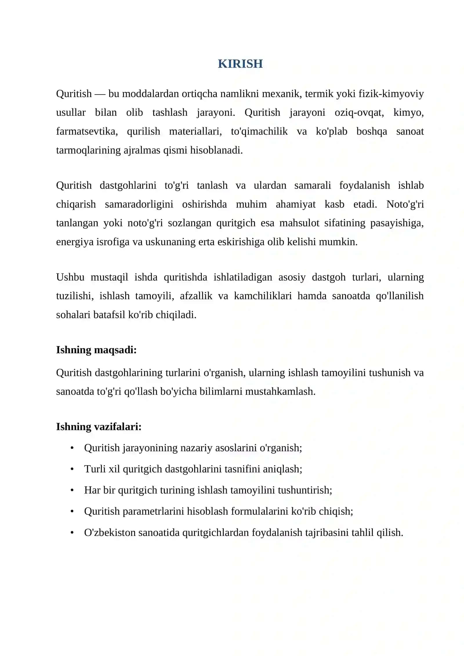 QURITISHDA ISHLATILADIGAN DASTGOHLAR VA ULARNING ISHLASH TARTIBI 2