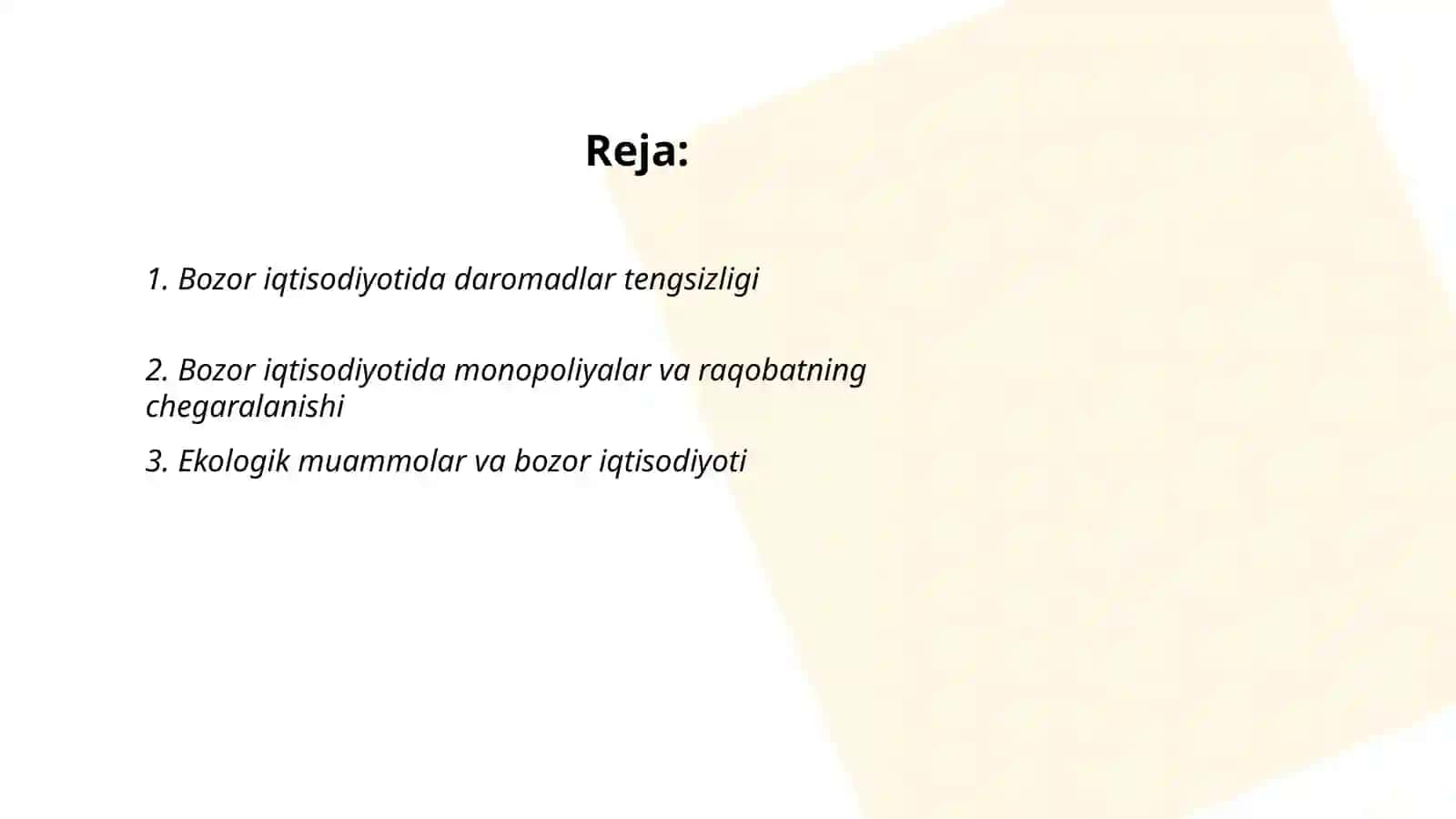 Bozor iqtisodiyotining ziddiyatlari va salbiy jihatlari 2