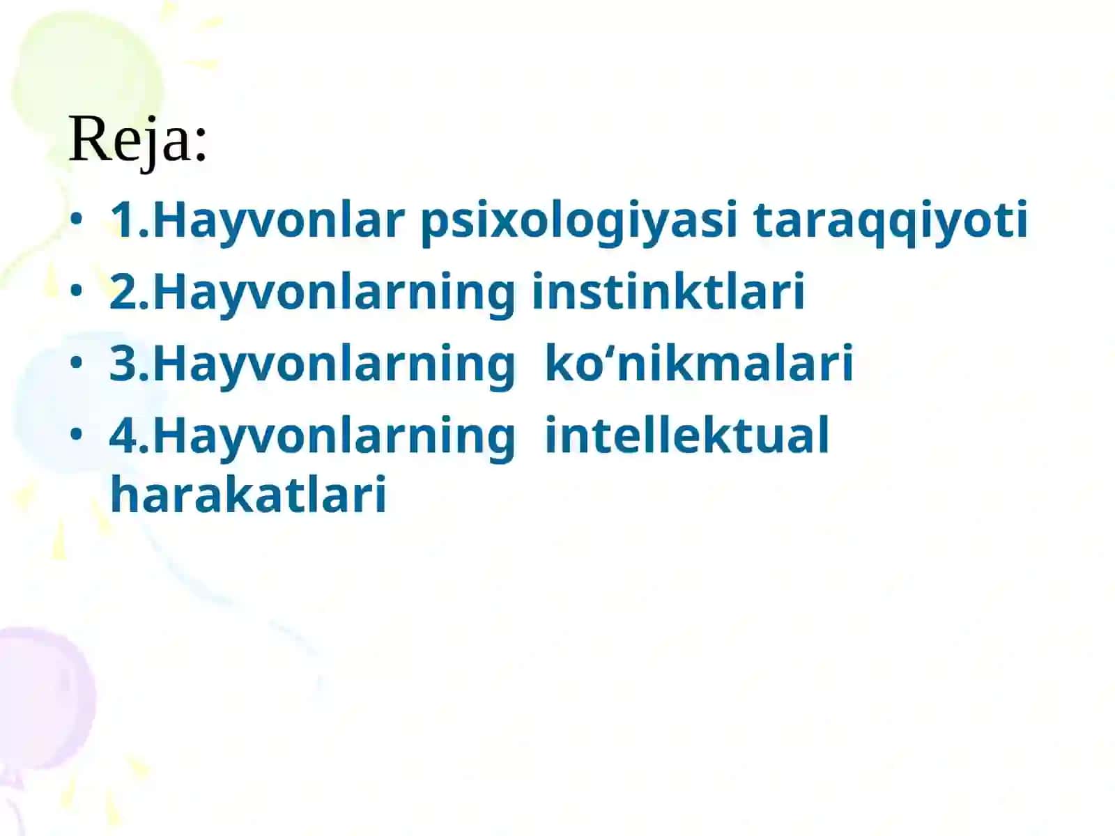 Psixika va uning evolyusiyasi 2