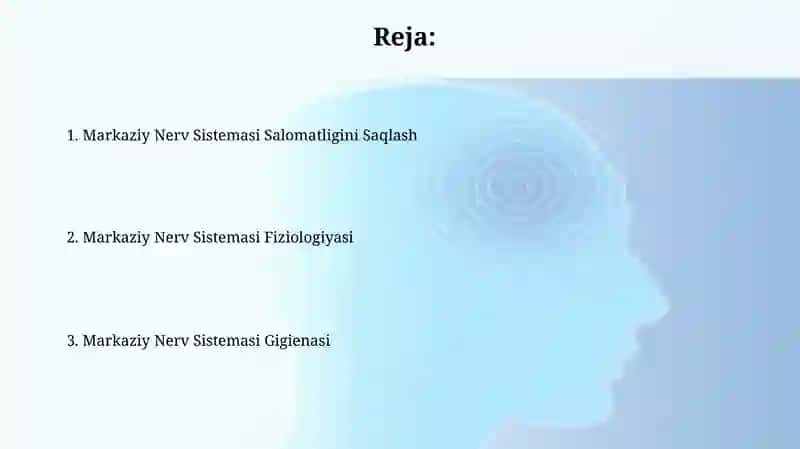 Markaziy nerv tizimining xususiy fiziologiyasi va gigiyenasi 2