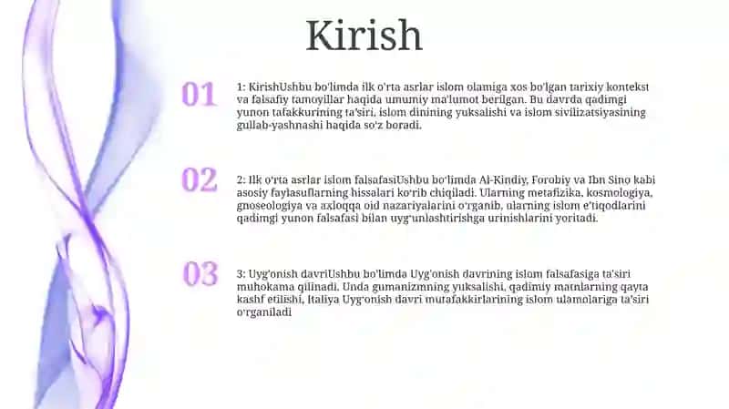 Ilk OʻRta Asr Sharq Falsafasi Va UygʻOnish Davri 2