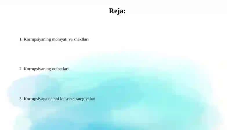 Karupsiyaning mohiyati va uning oqibatlari 2