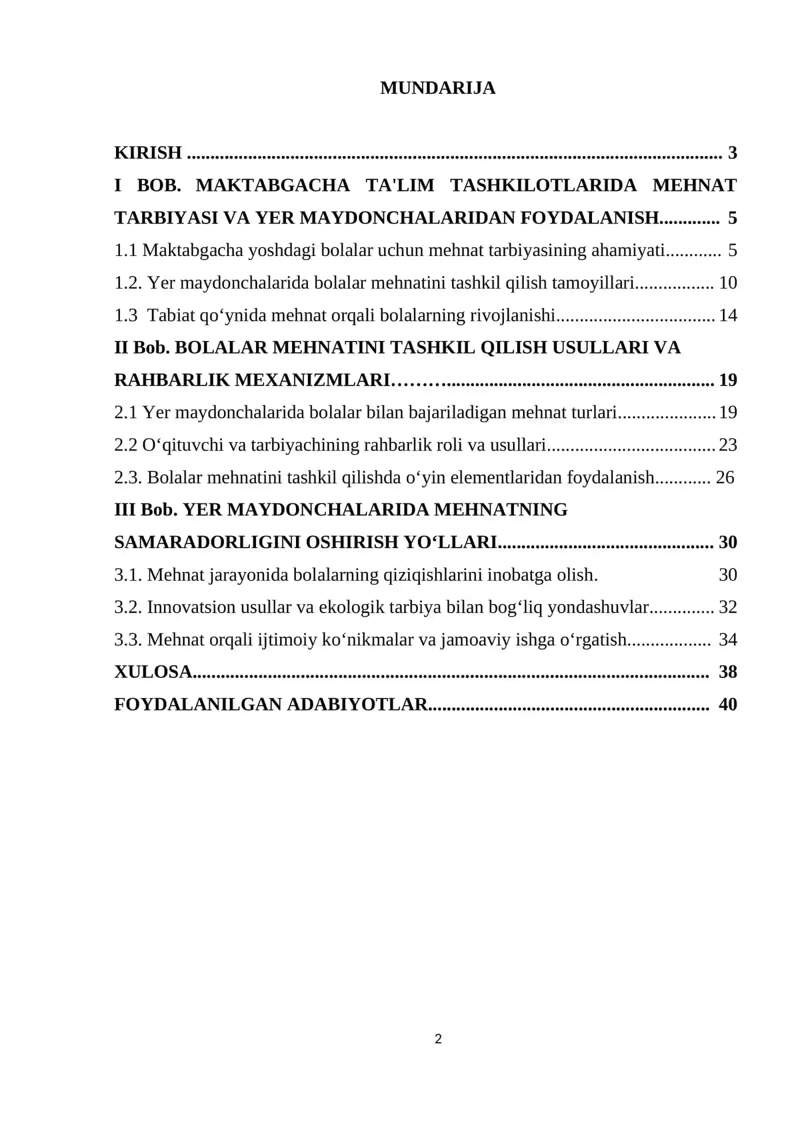 MAKTABGACHA TA'LIM TASHKILOTLARIDA YER MAYDONCHALARIDA BOLALAR MEHNATINI TASHKIL QILISH VA UNGA RAHBARLIK QILISH 2
