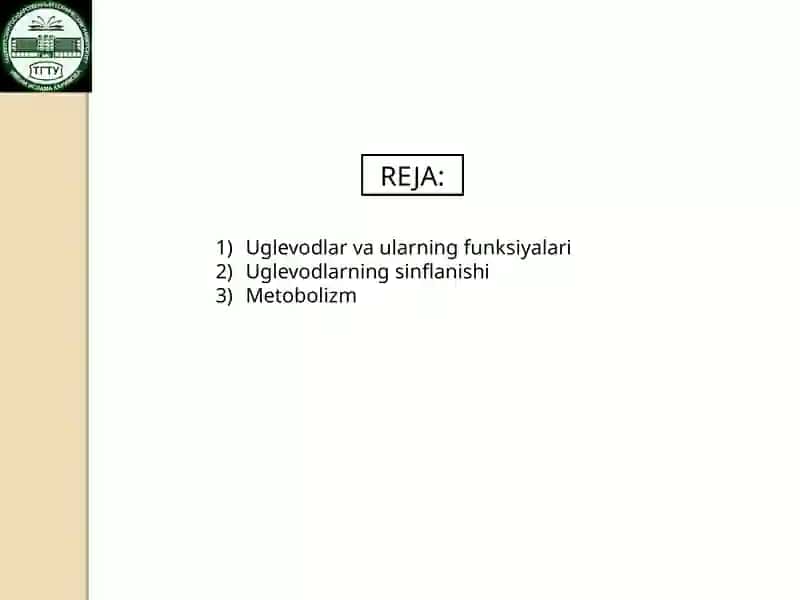 Uglevodlar almashinuvi 2