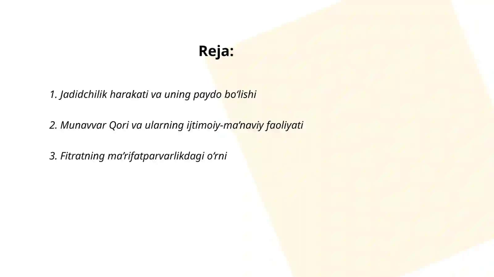 Jadid ma’rifatparvarlarining o‘lka ijtimoiy-ma’naviy hayotida tutgan o‘rni 2