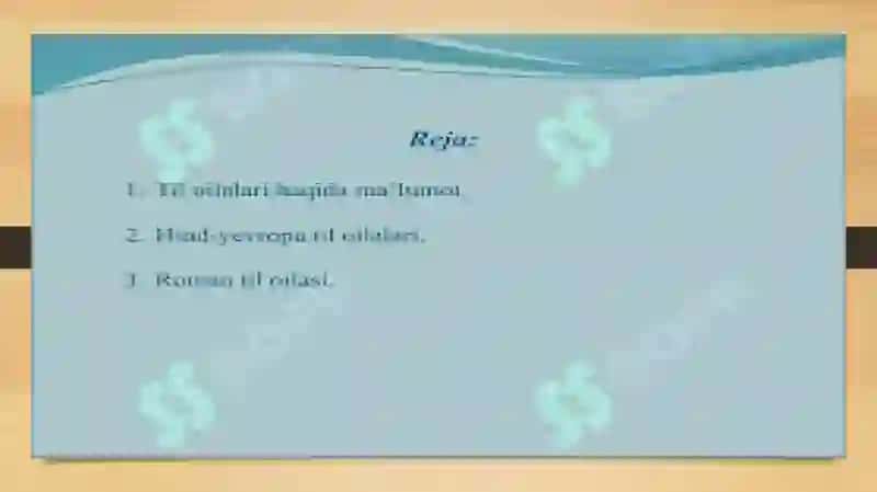 Til oilalari haqida malumot 2