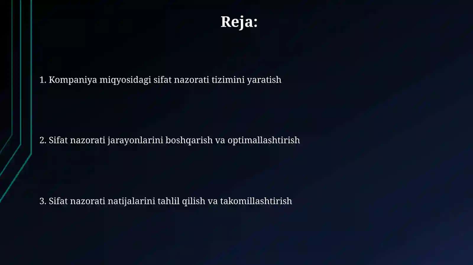 CWQC -Company Wide Quality Sontrol/ Butun tashkilotda sifat nazorati (K. Isikava) 2