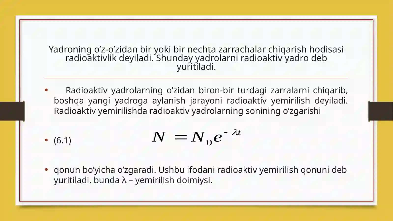 Fizika fanidan tayyorlangan taqdimot ishi 2