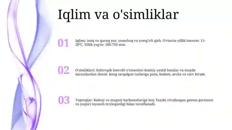 Subtropik Kserofit-OʻRmon Oblasti Tuproqlari 2