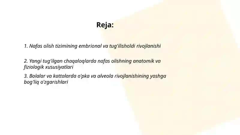 Nafas olish tizimining yoshga oid xususiyatlari va gigiyenasi 2