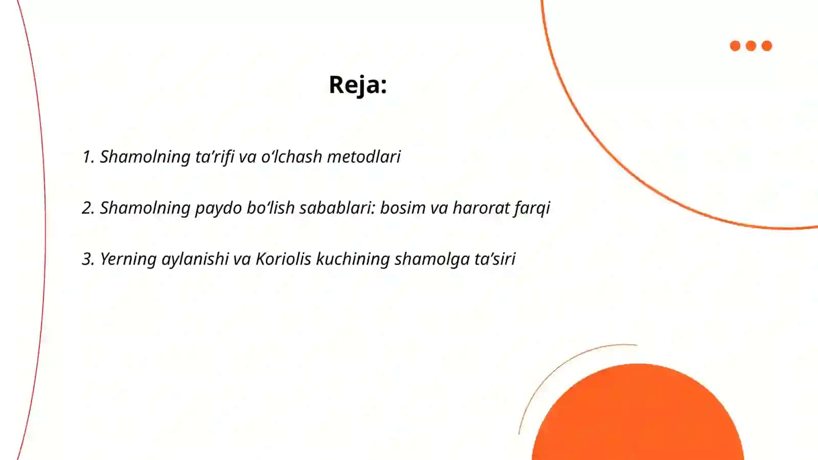 Shamollar va ularning geografik ishi 2