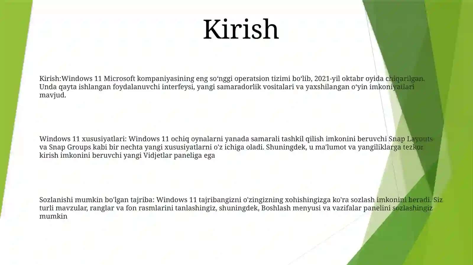 Windows 11TizimliDasturi 2