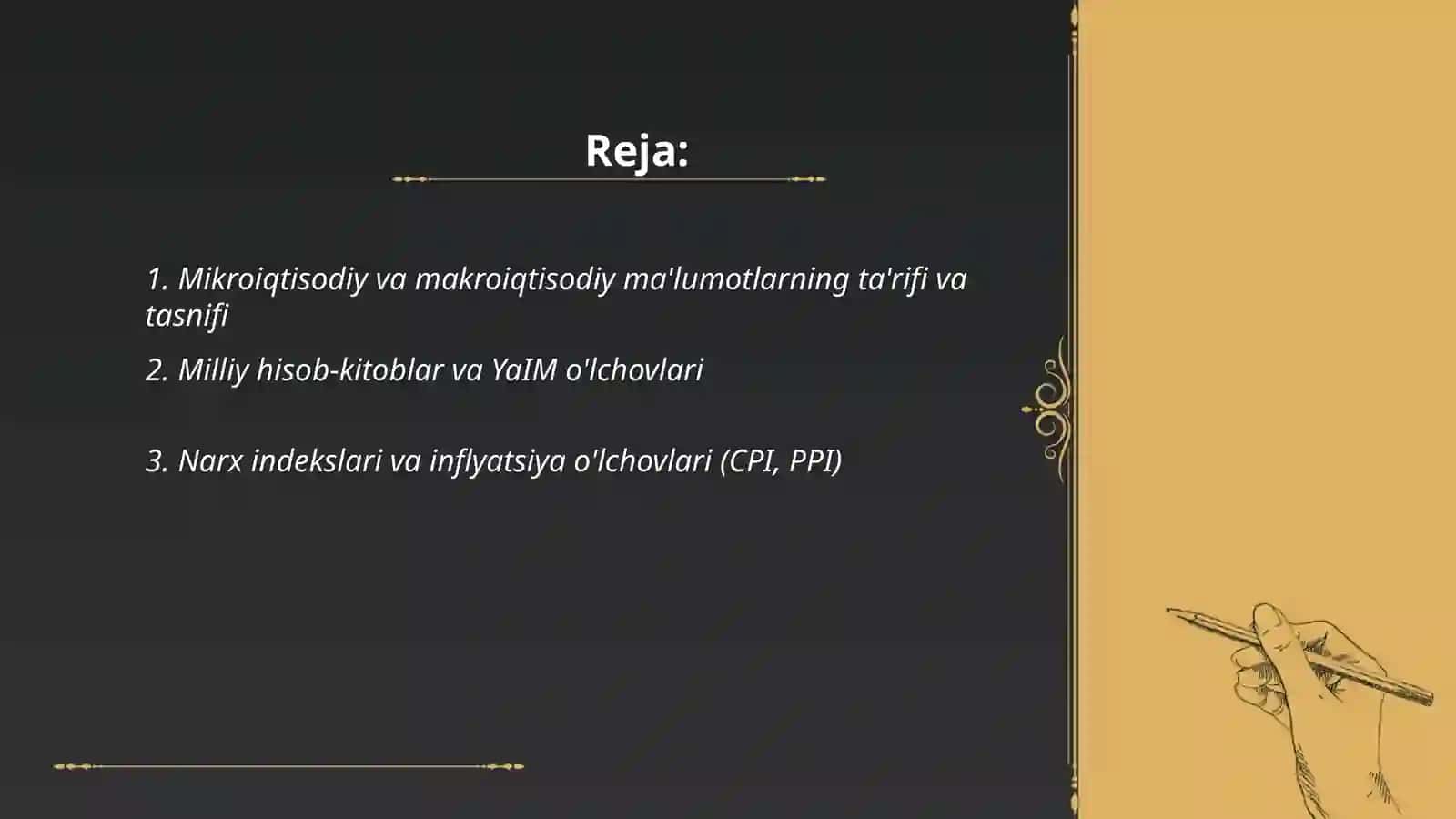 Mikroiqtisodiy va makroiqtisodiy maʼlumotlar 2