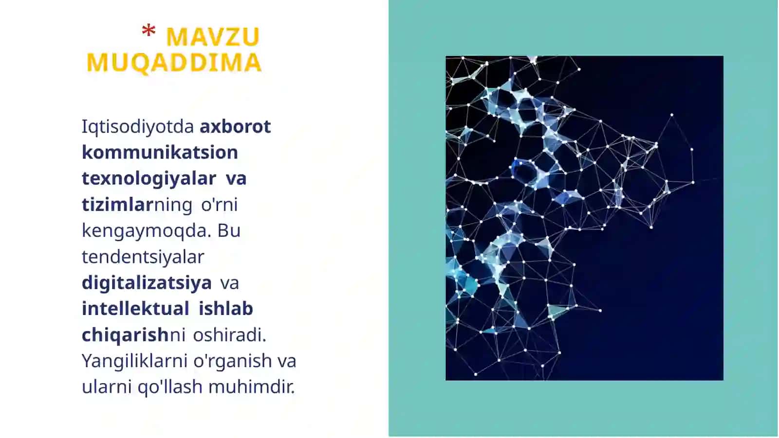 IQTISODIYOTDA AXBOROT KOMMUNIKATSION TEXNOLOGIYALAR VA TIZIMLAR 2