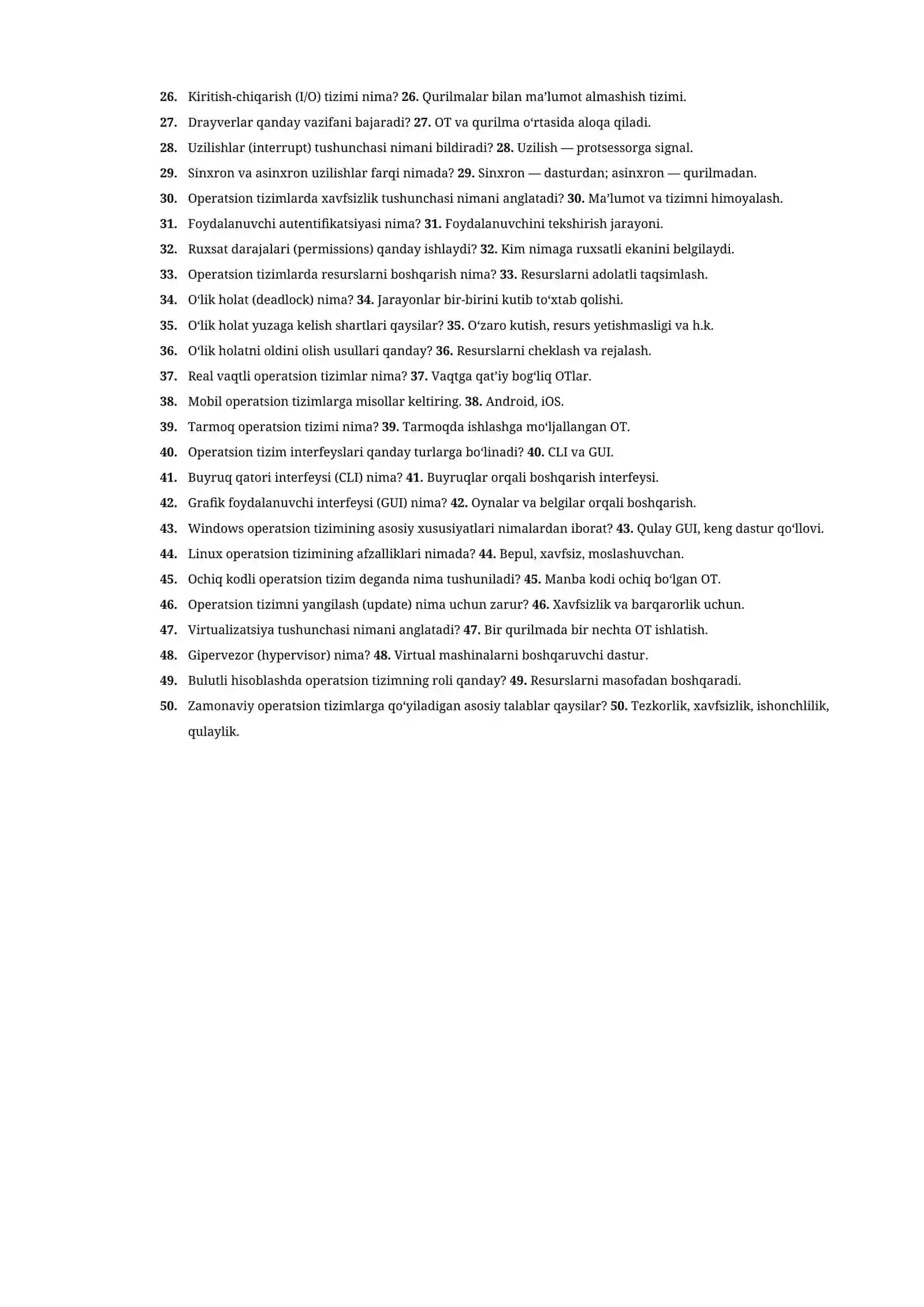 Operatsion tizim (OT) 2