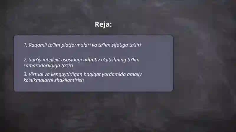 Raqamli ta’lim platformalari va ta’lim sifatiga ta’siri 2