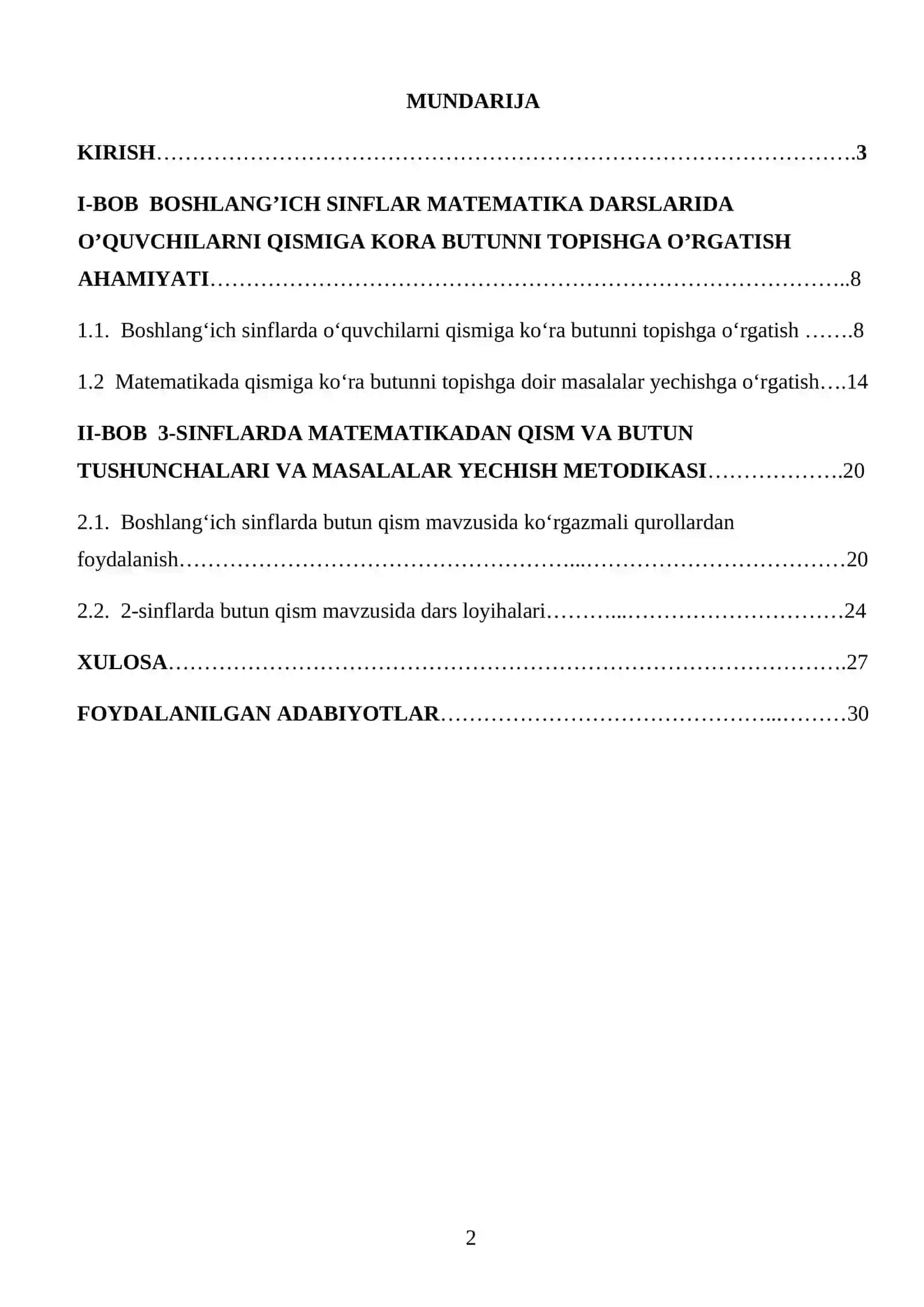 Matematika darslarida o'quvchilarni qismga ko'ra butunni topishga doir masalalar yechishga o'rgatish 2
