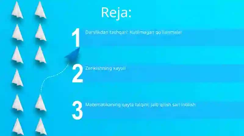 Matematyka nimani anglatadi 2