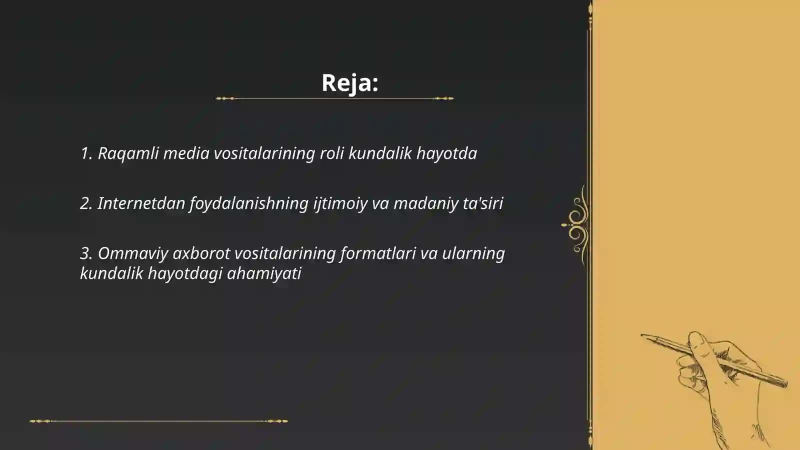 Media texnologiyalar kundalik hayotda 2
