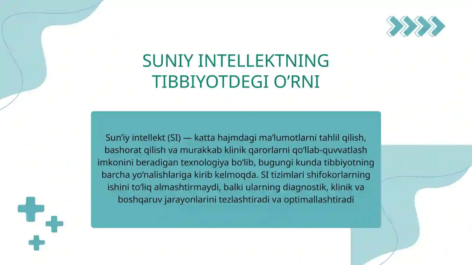 SUNIY INTELLEKTNING TIBBIYOTDEGI REVOLUTSIYASI VA AHAMIYATI 2