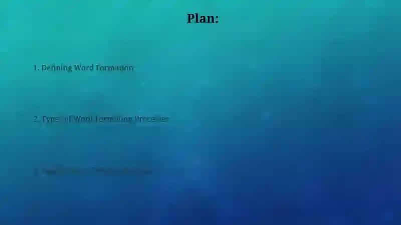 Word Formation 2