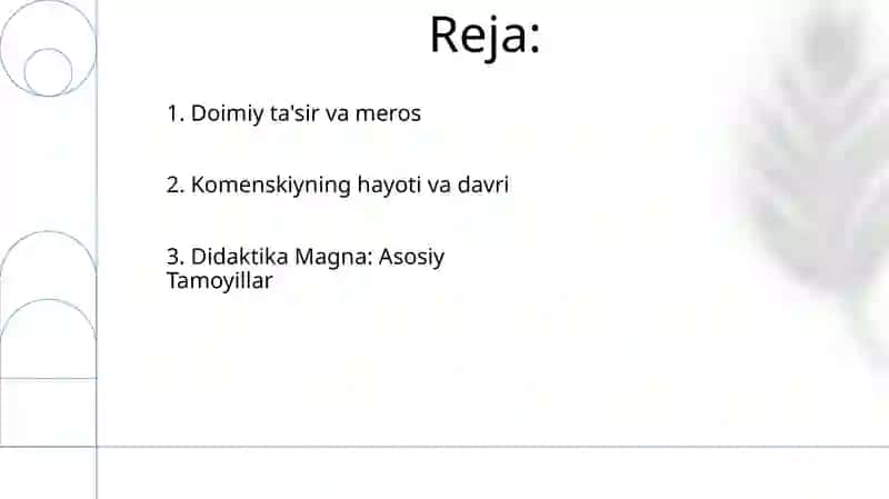 Komenskiyning pedagogik tizimi 2