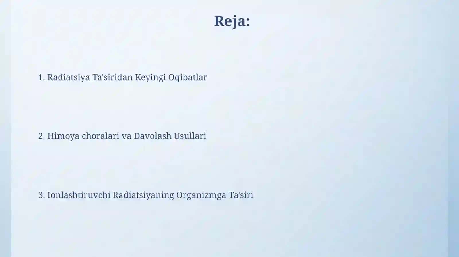 Ionlashtiruvchi nurlarning yaxlitorganizmgatasiri 2