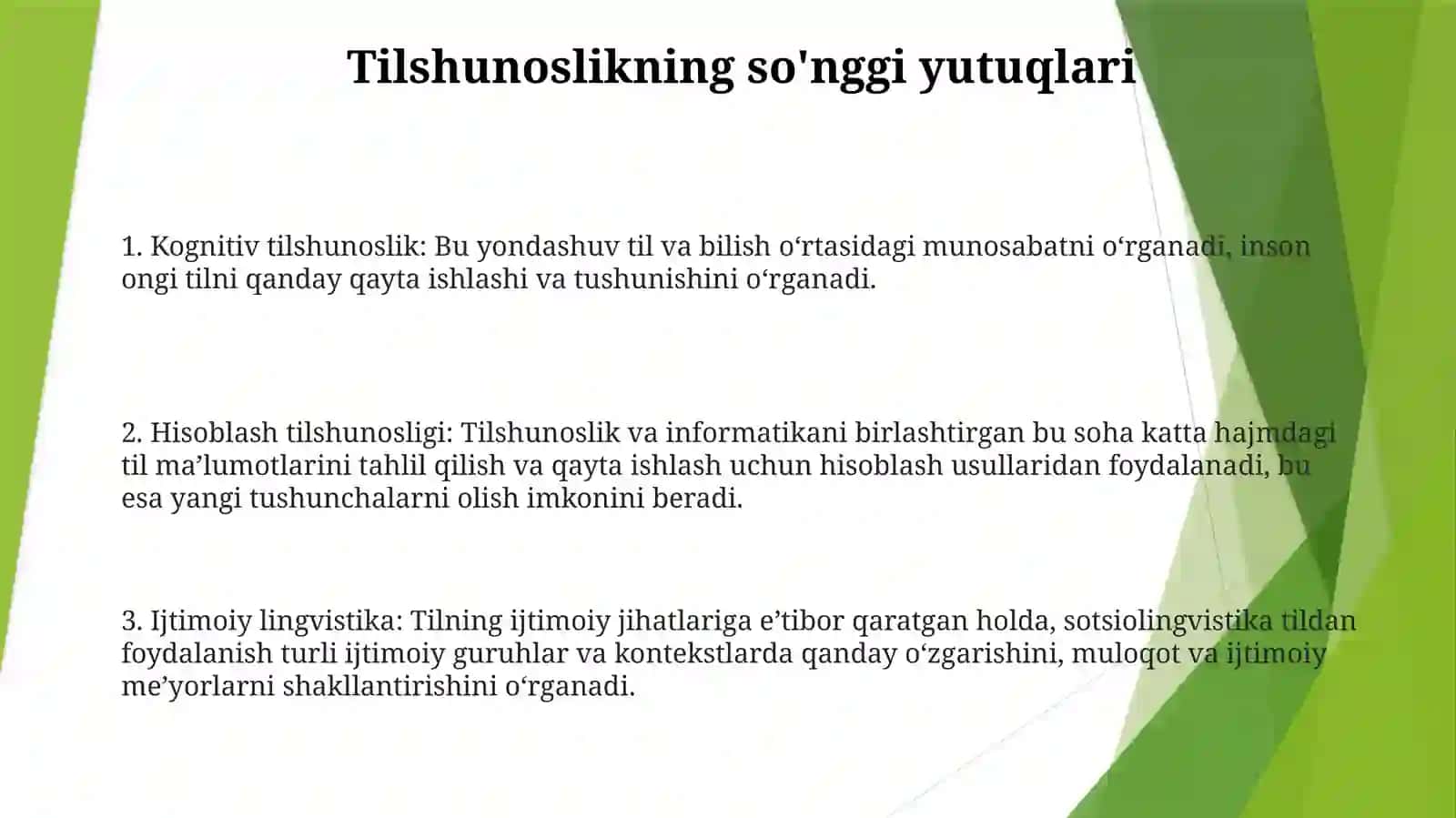 Umumiy Tilshunoslika Oid SóngiYangiliklar 2