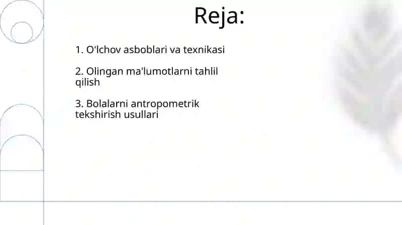 Bolalarni antrapometrik tekshirish usullari 2