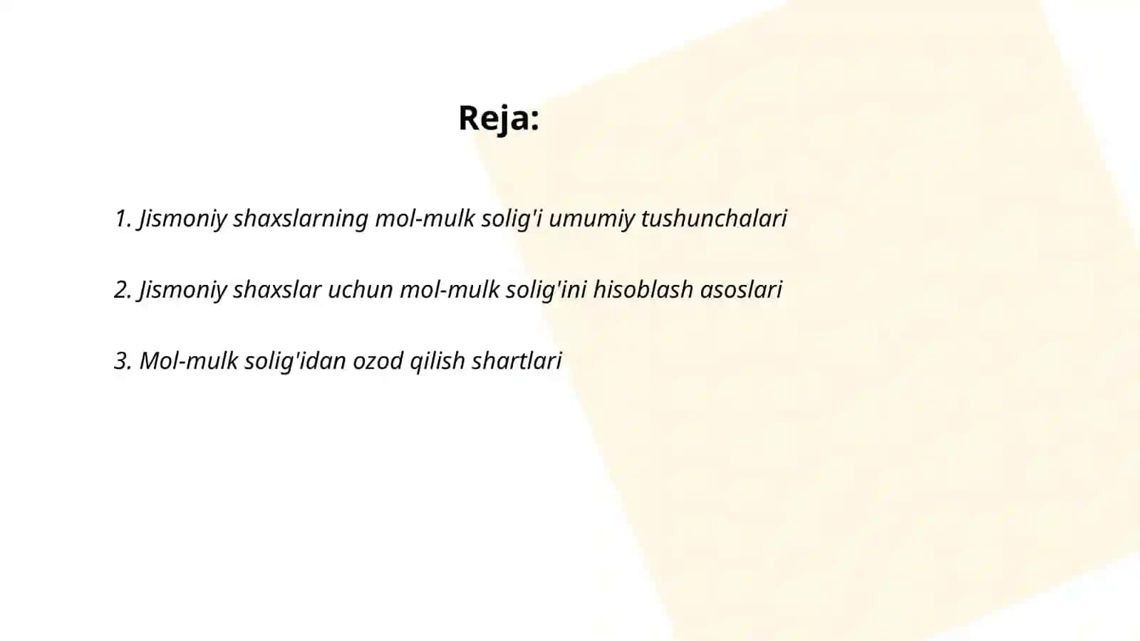 Jismoniy shaxslarning mol-mulk soligini imtiyozlari va hisoblab chiqarish tartibi 2