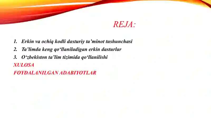 Ta'limda erkin va ochiq kodli dasturiy ta'minotlar 2