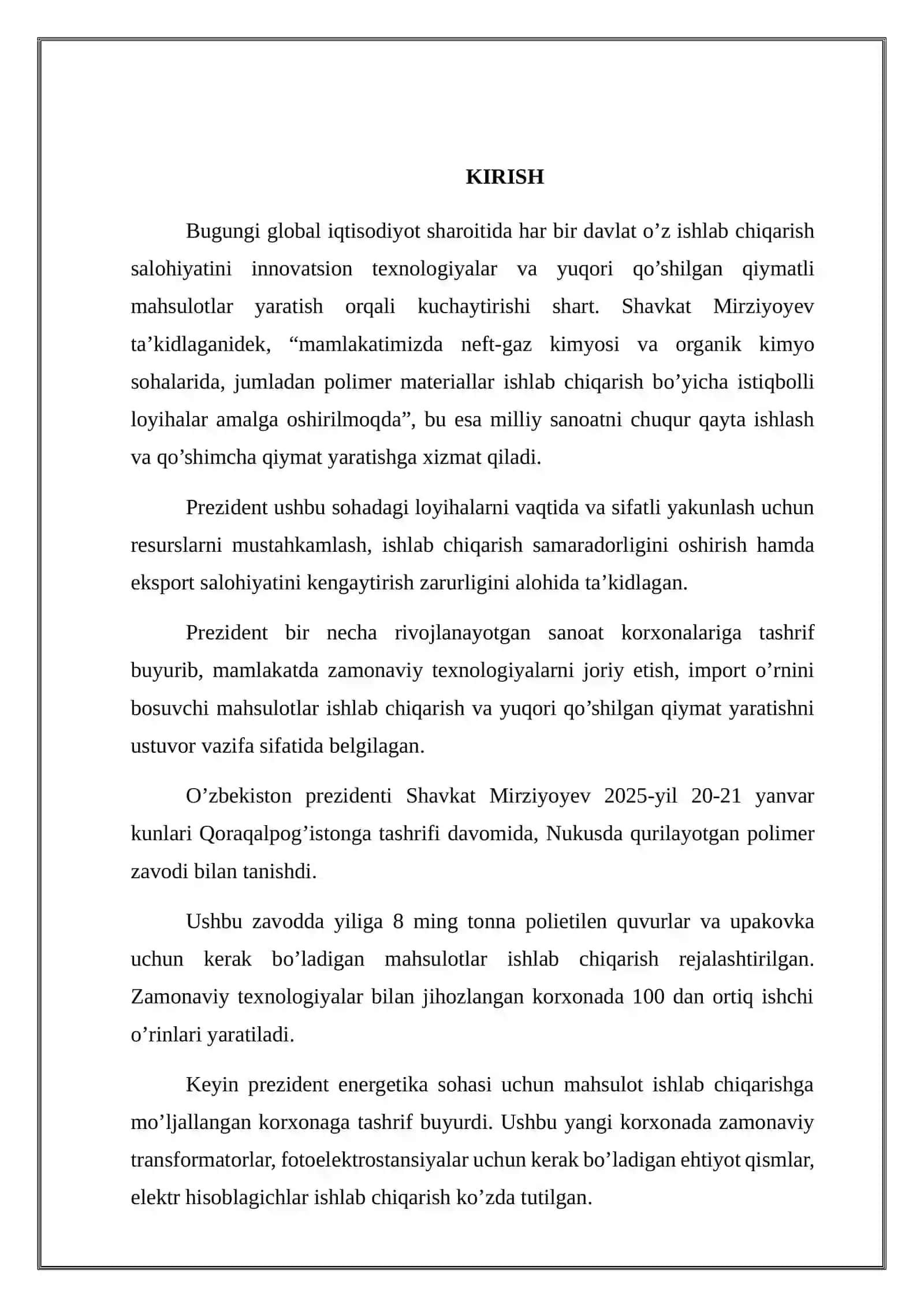 Polipropilen: xususiyatlari, ishlab chiqarilishi va qo’llanilishi 2