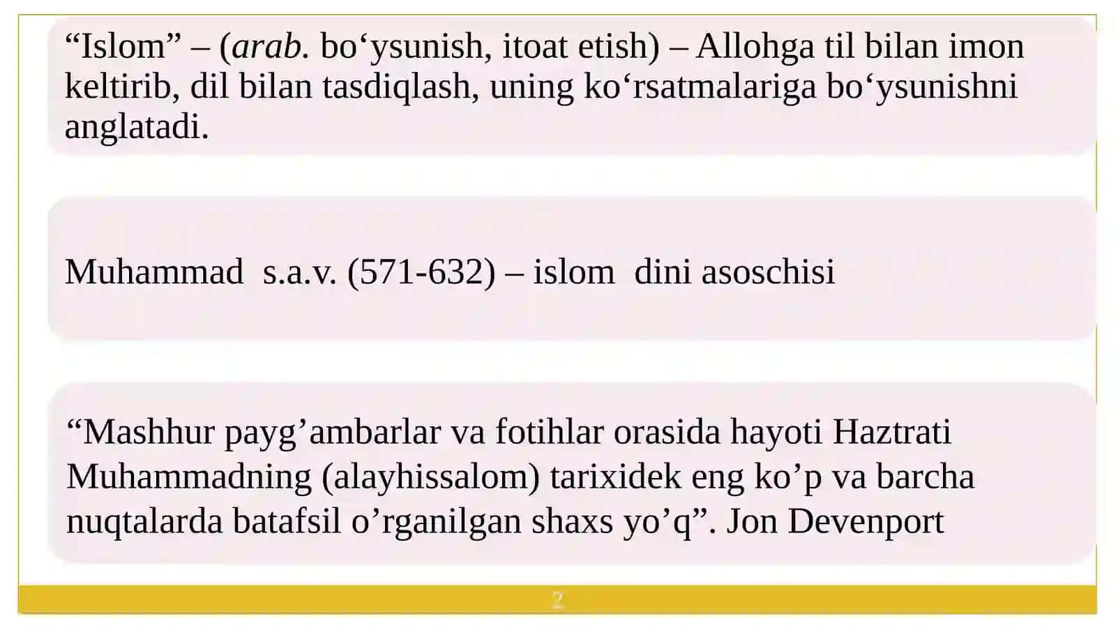 Islom dinining paydo bo’lishidagi ijtimoiy-siyosiy va madaniy shart-sharoitlar 2
