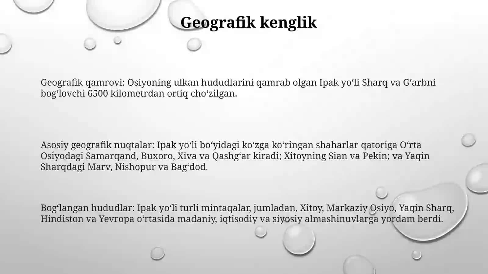 Buyuk IpakYoʻLiGeografiyasi 2