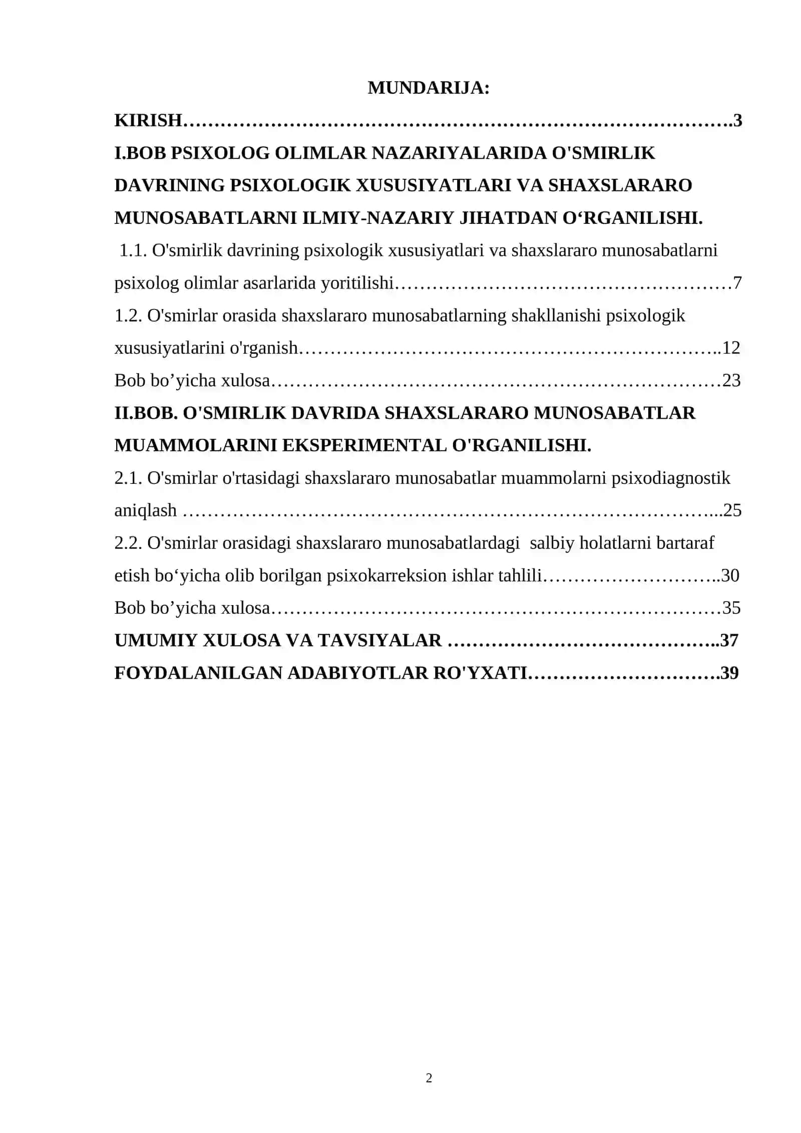 O’SMIRLIK DAVRIDA SHAXSLARARO MUNOSABATLAR MUAMMOSI 2