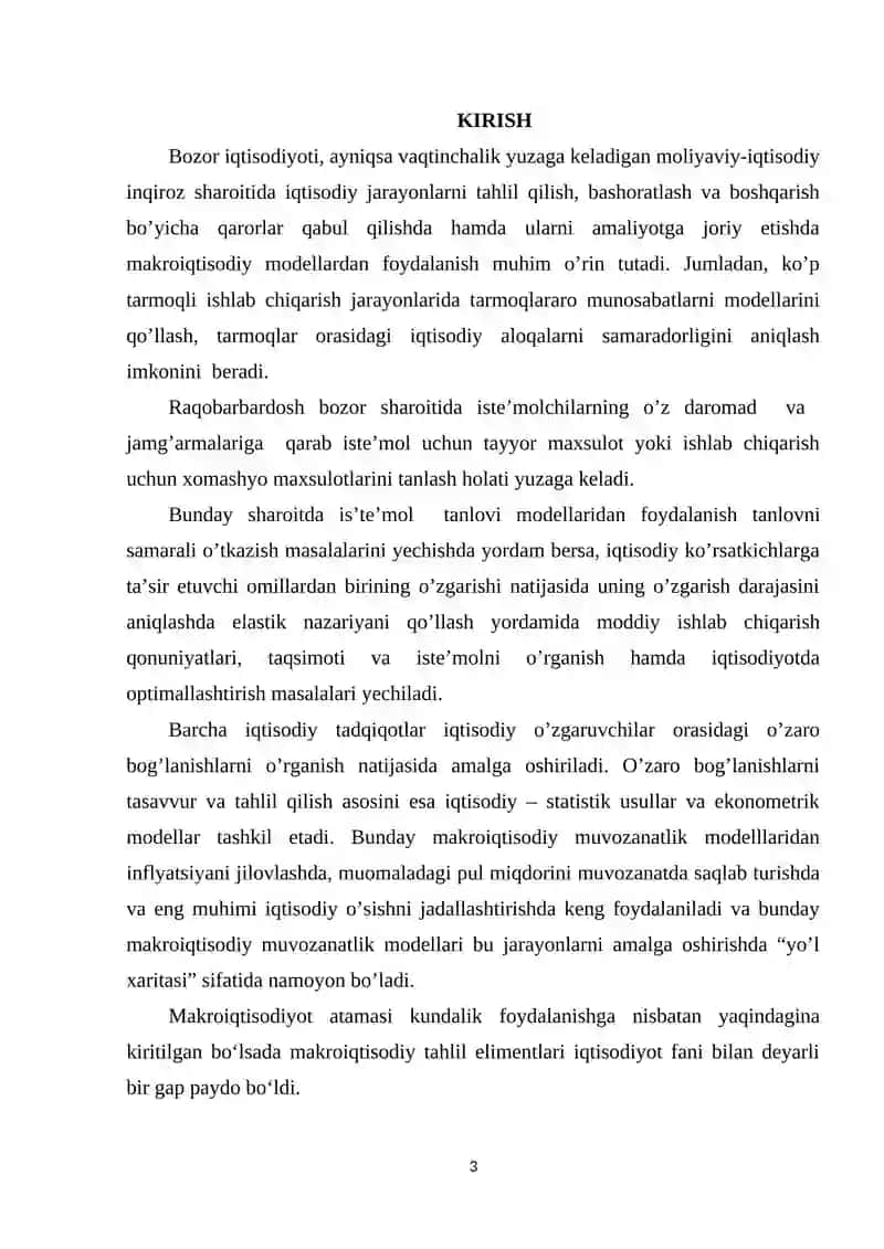 Asosiy makroiqtisodiy modеllarning qiyosiy tahlili 2