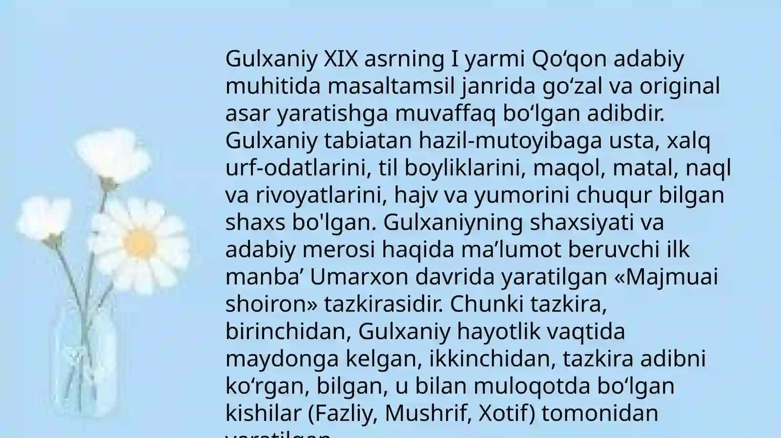Gulxaniy "Zarbulmasal" 2