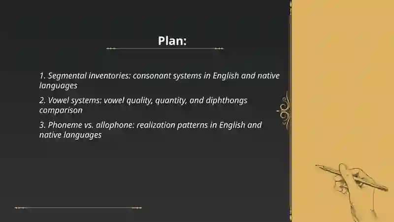 Typology of phonetic and phonological levels of English and Native languages 2