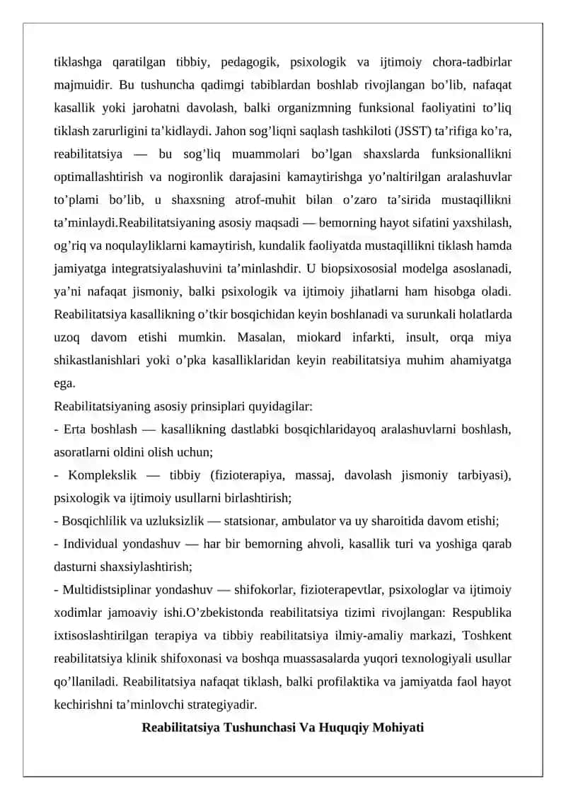 Reabilitatsiya Tushunchasi Va Asoslari 2