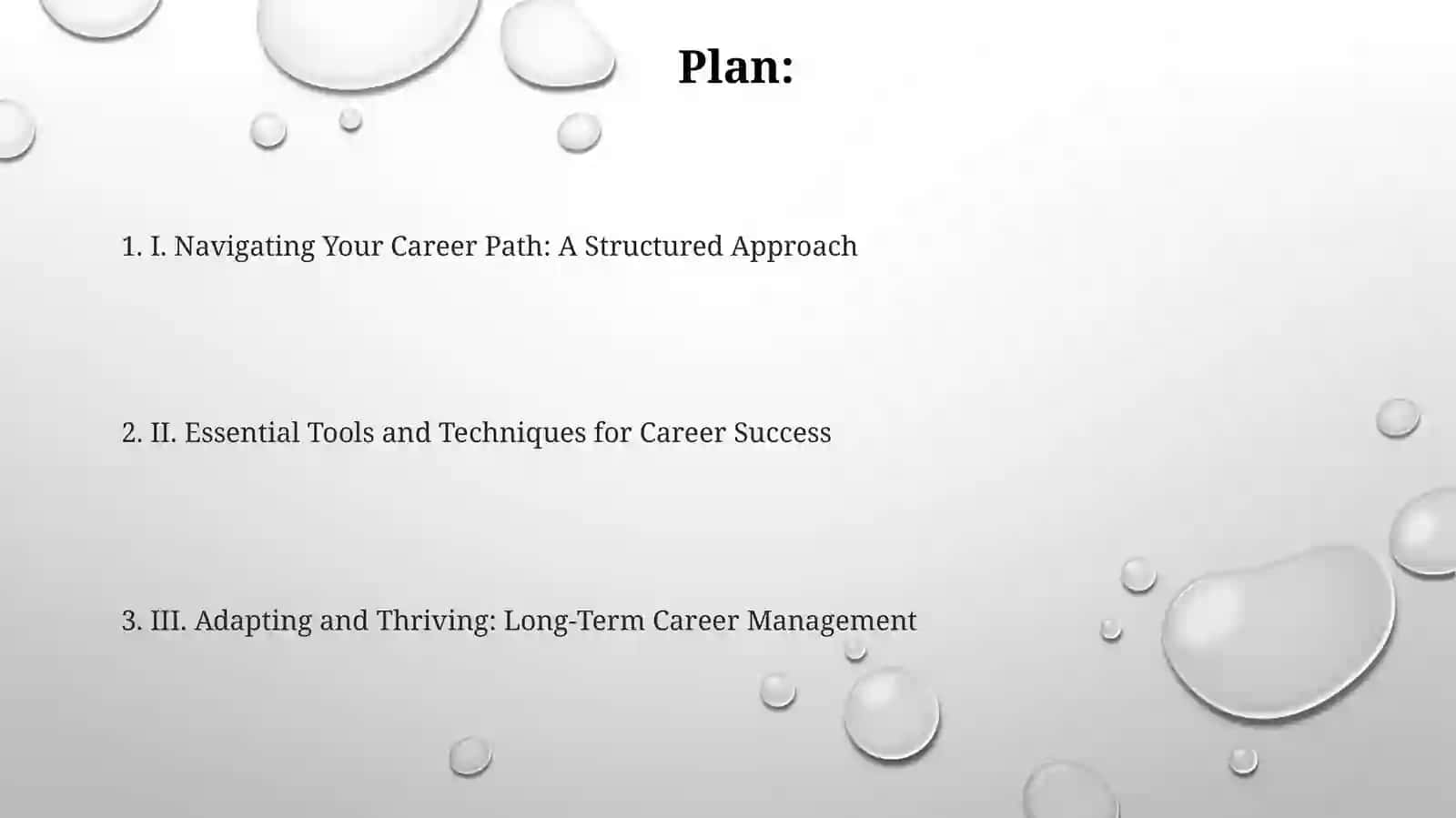 Stages and methods of career planning 2