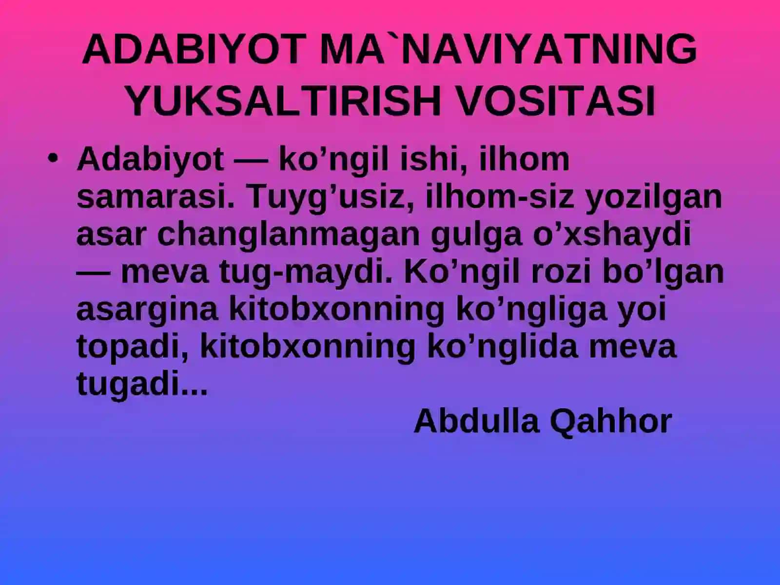 XX asr madaniyati adabiyot, kino tasviriy san`at va me`morchilik 2