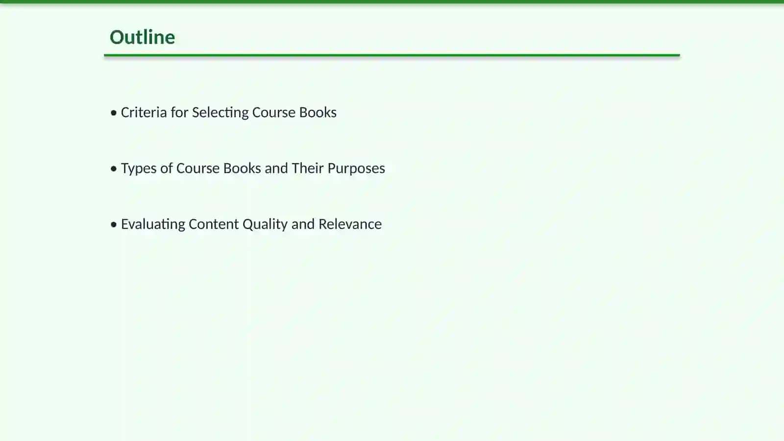 Selecting and analyzing course books 2