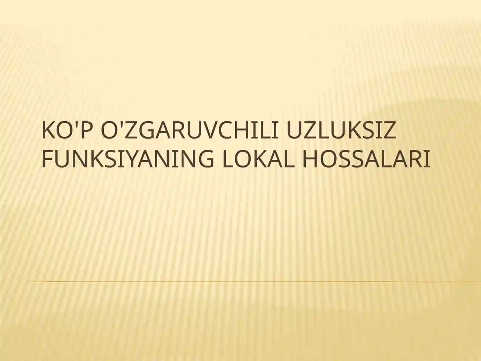 Mustaqilizatsiyadagi matematika 2