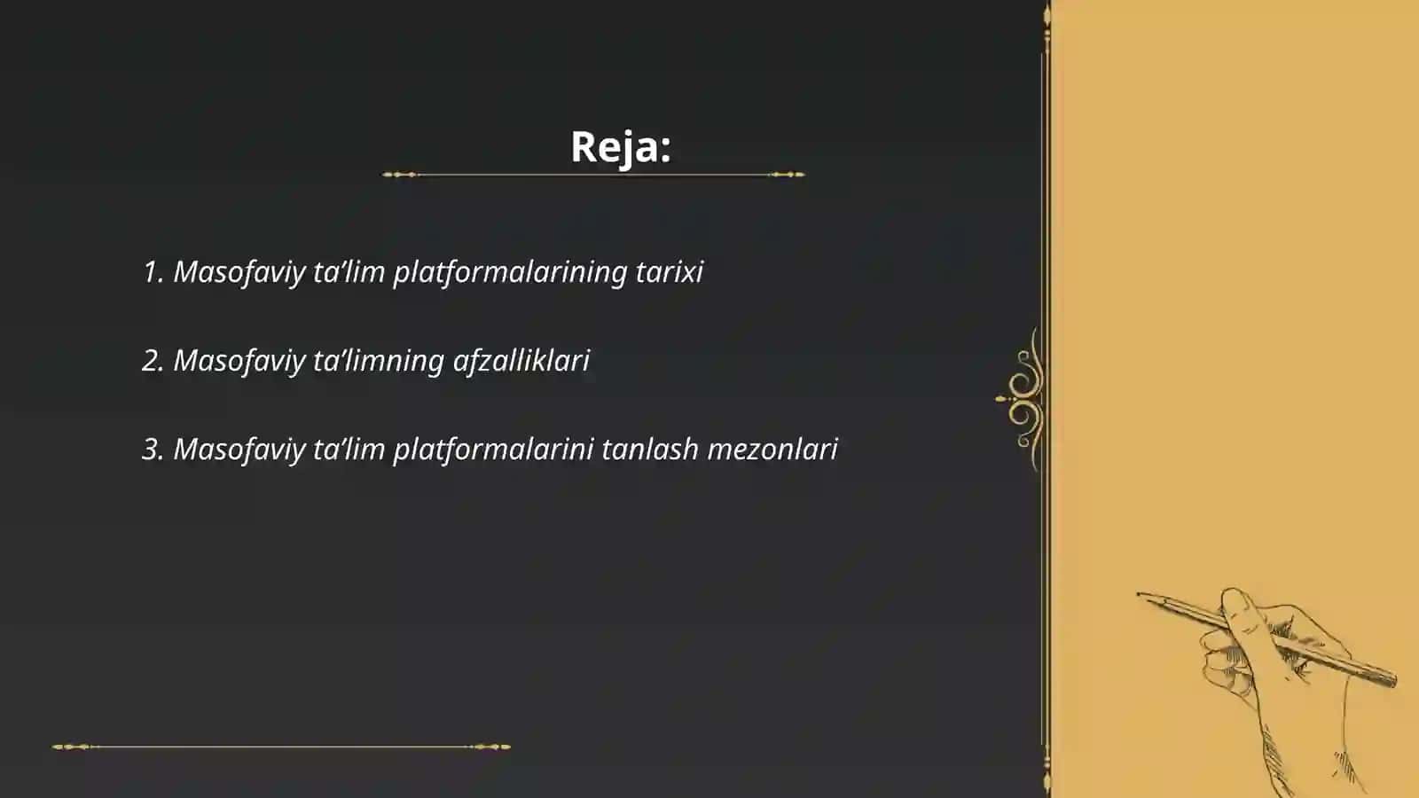Masofaviy taʼlim platformalari va ulardan foydalanish 2