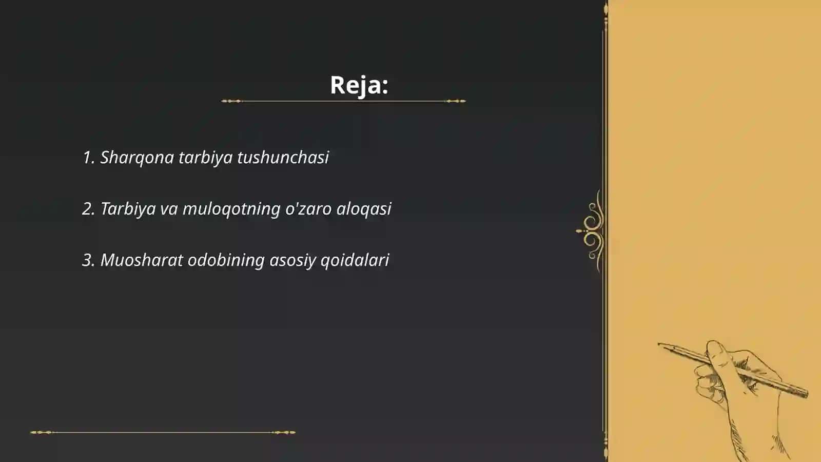 Sharqona tarbiya va muoshorat odobining muloqotga ta'siri 2
